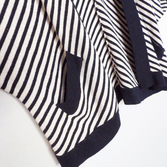 Chico's Travelers Collection Striped Cardigan Sweater Dolman Kimono Open Front L - Picture 8 of 16